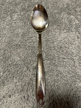 Wolfgang Puck Silver Stainless Steel Serving Soup Spoon Sleek Everyday Flatware